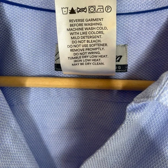 Alaska Luly Yang Blue Long Sleeve Button Down Flight Attendant Uniform Shirt 3XL - Picture 6 of 6